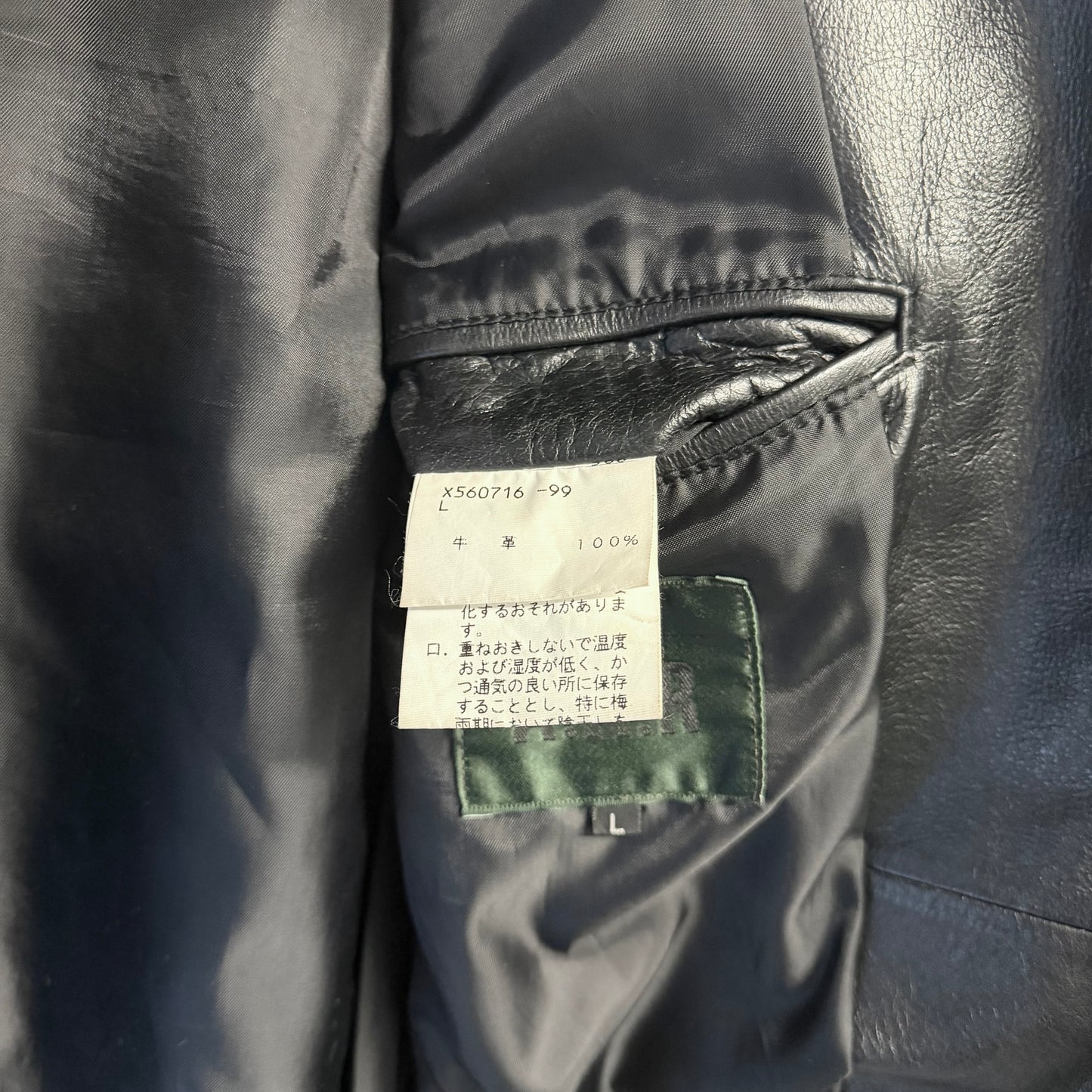 YOHJI YAMAMOTO D’URBAN A.A.R Leather Blazer Jacket