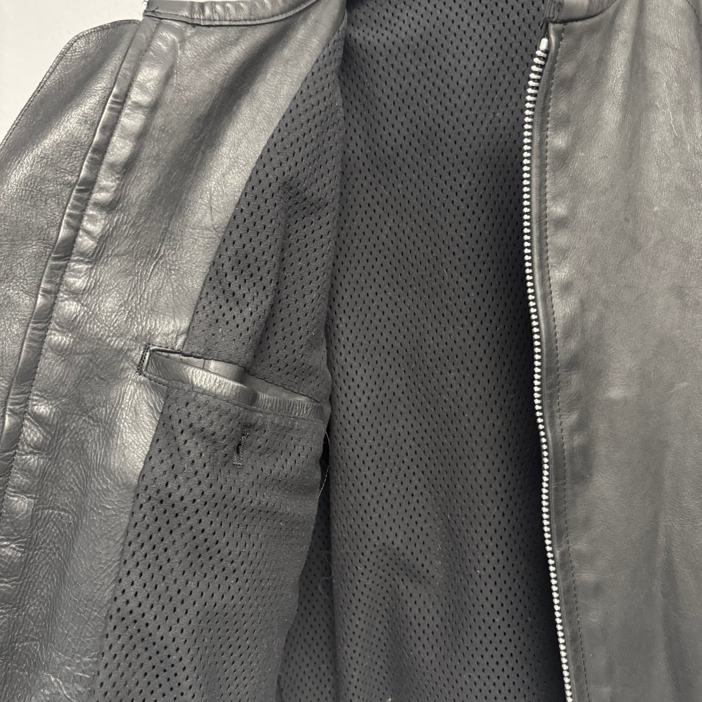 YOHJI YAMAMOTO Y-3 2003 Racing Motorcycle Leather Jacket