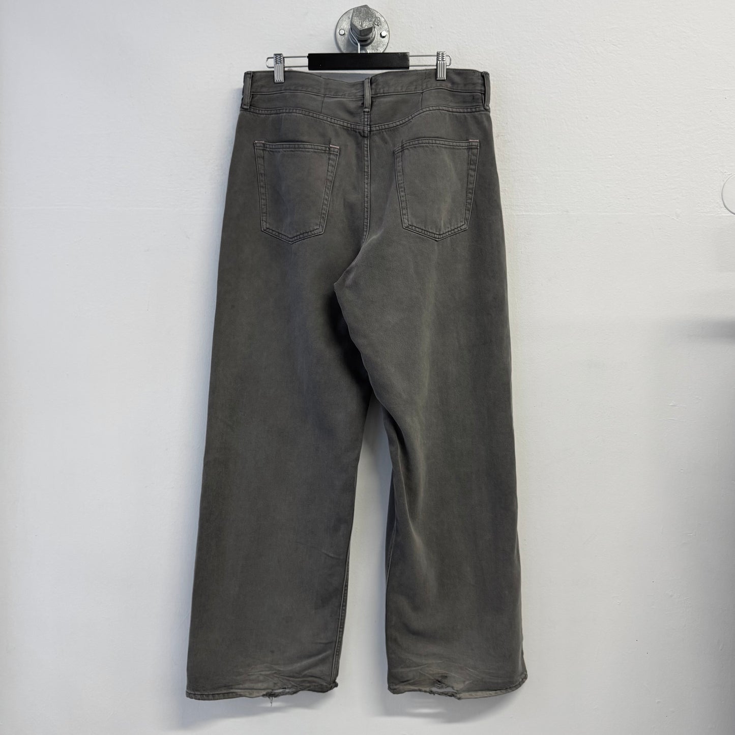 ACNE STUDIOS 1981M FN Saxon Oversized Wide Leg Denim Jeans Pants
