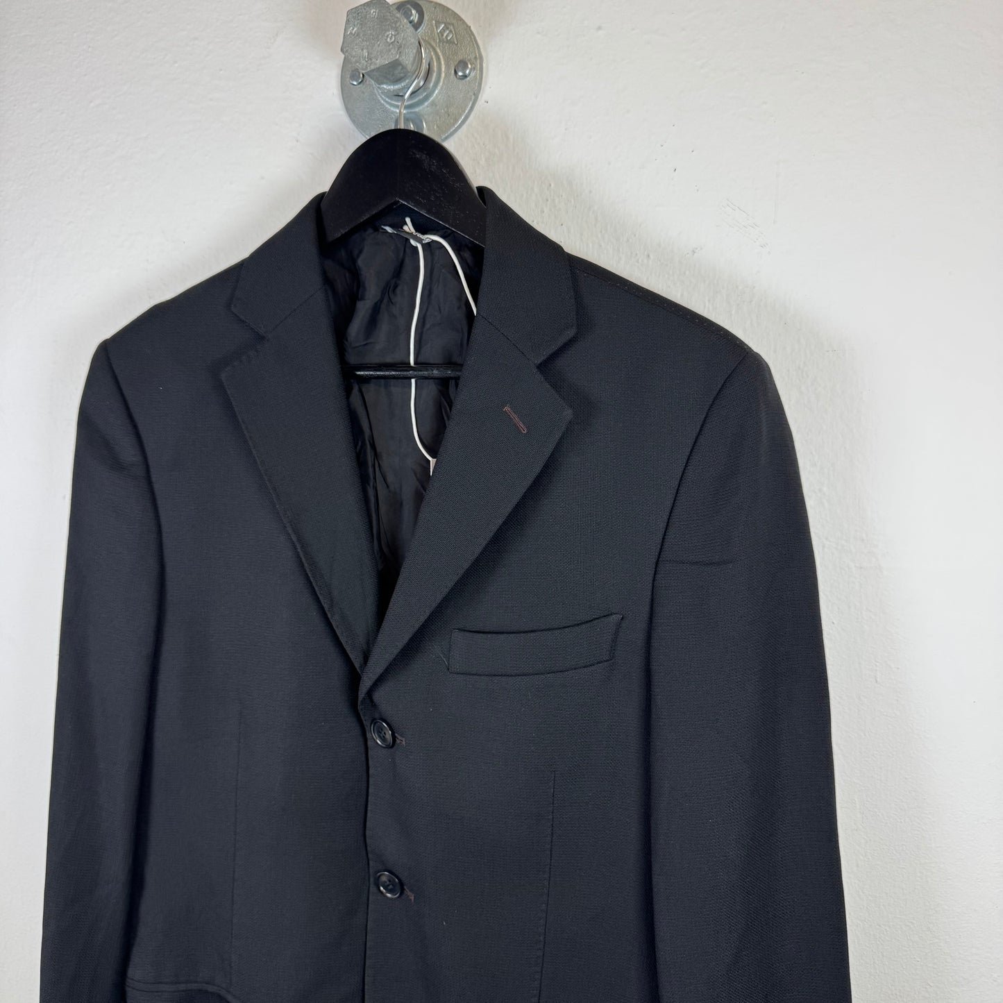 Vintage Black Wool Blazer