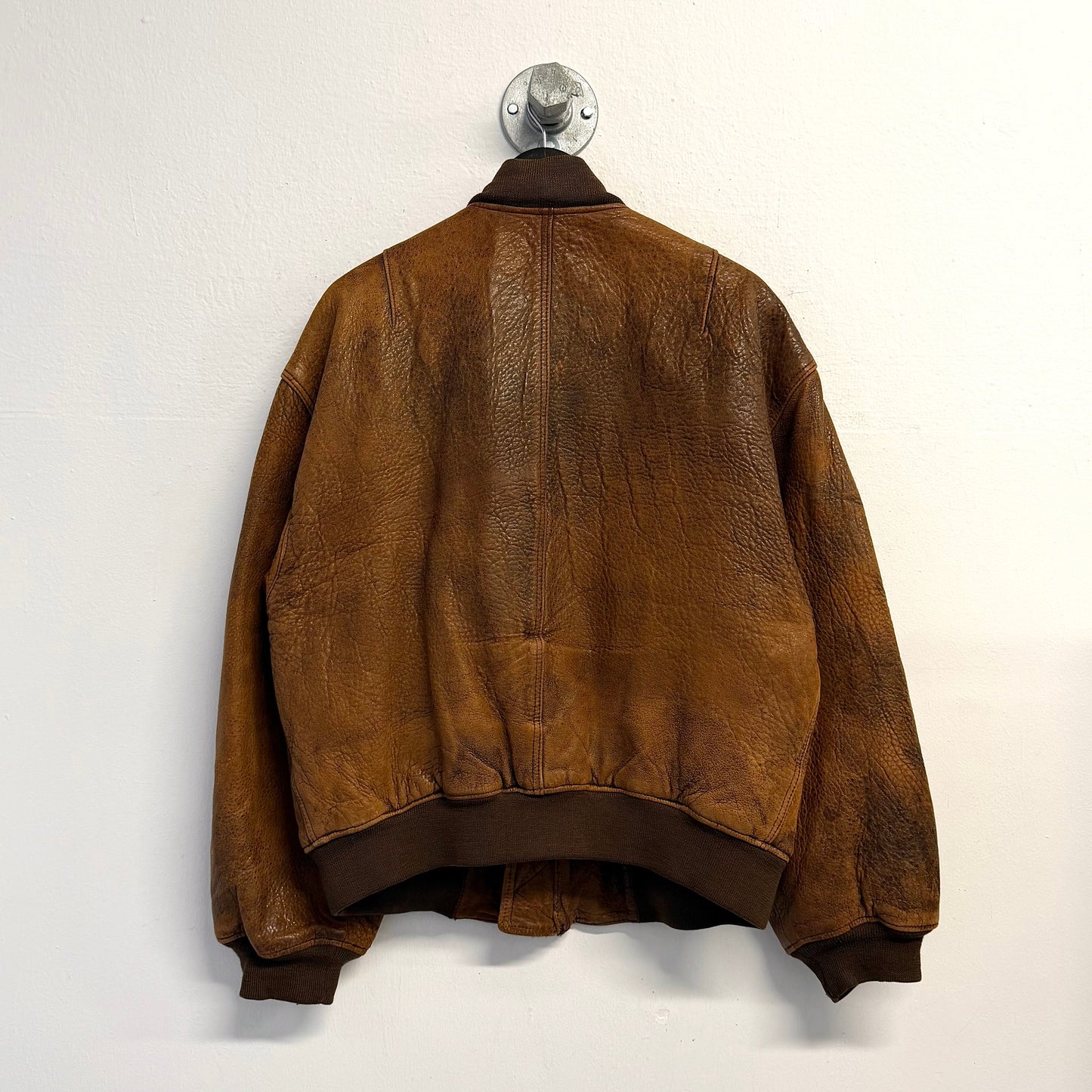 VINTAGE Leather Bomber Jacket
