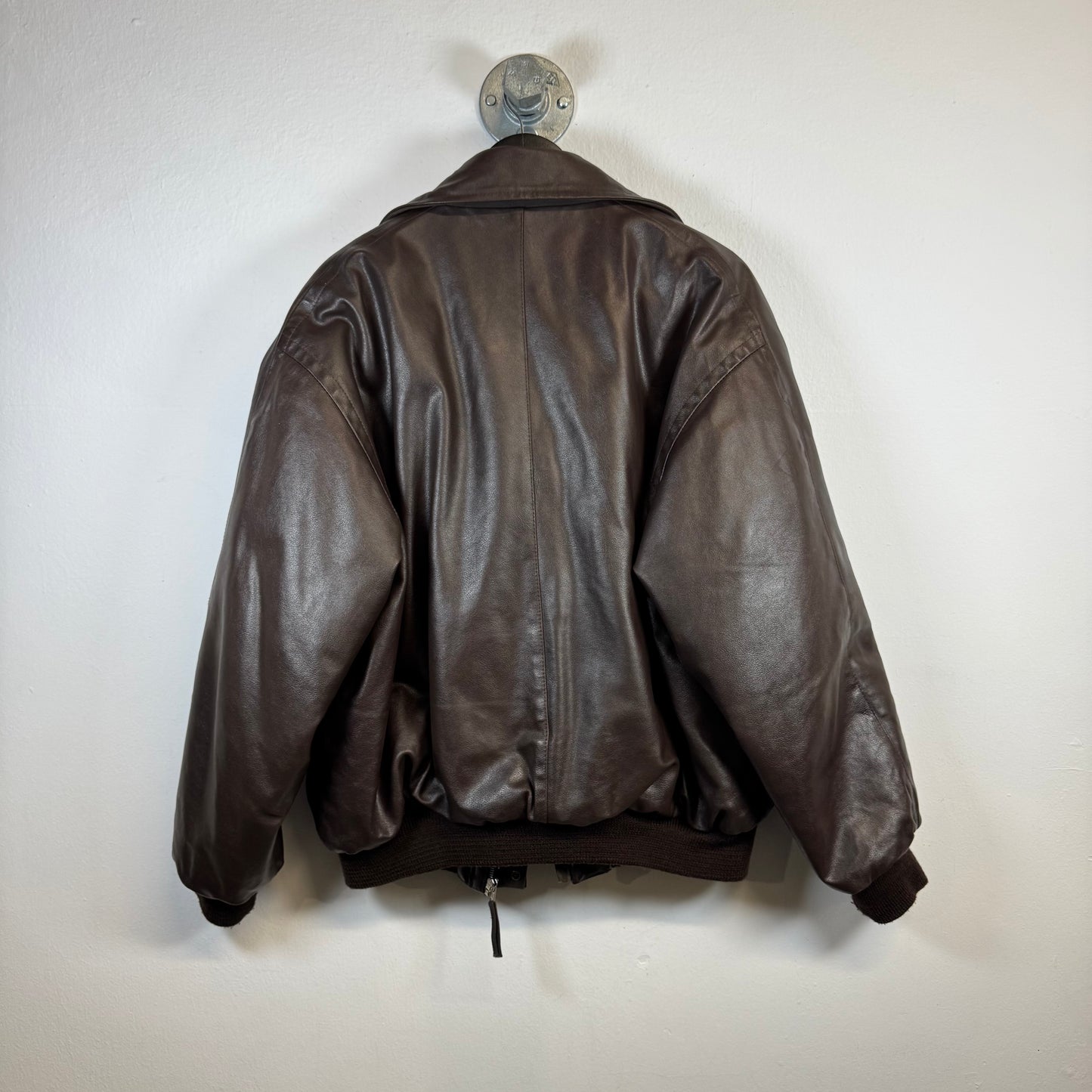 BONEVILLE 1987 Insulated A-2 Aviator Flight Leather Jacket