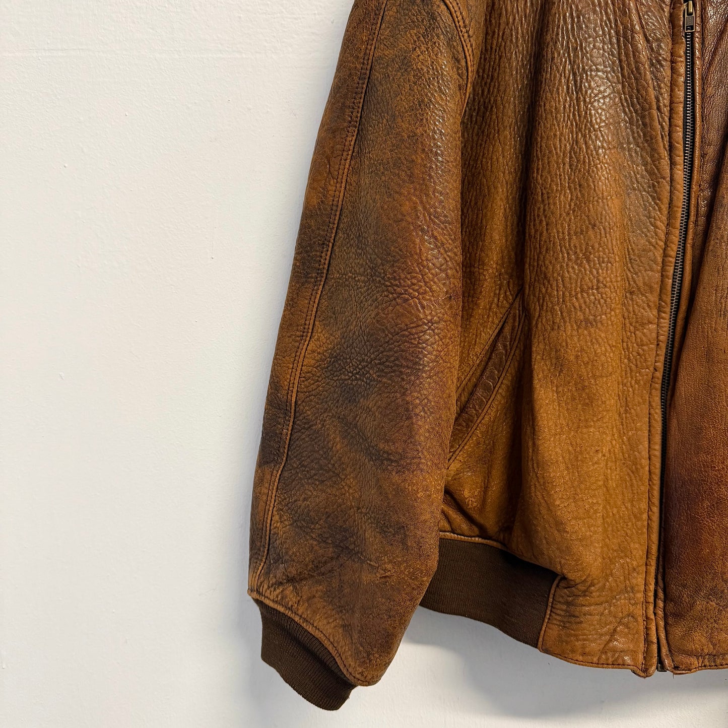 VINTAGE Leather Bomber Jacket