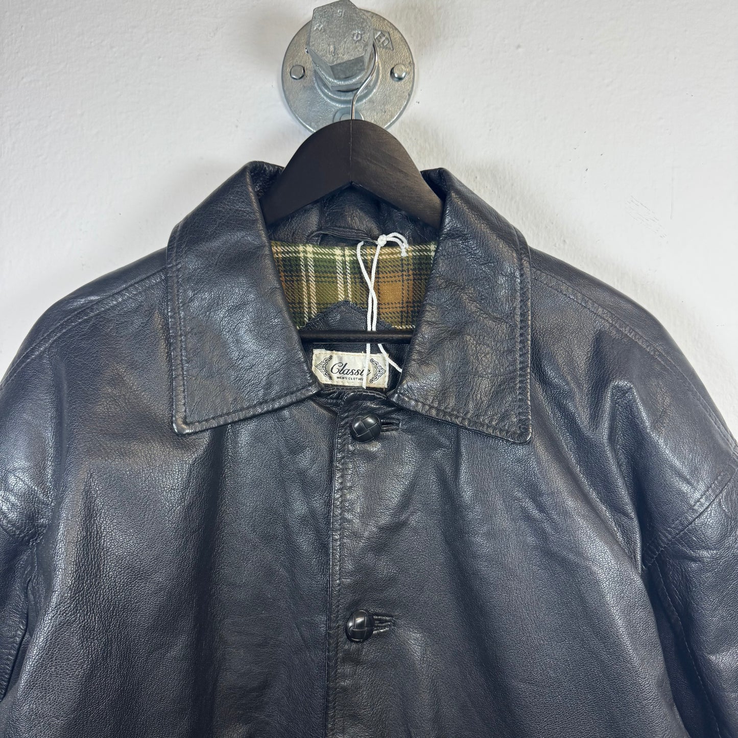 Vintage Nappa Leather Jacket / Cotton Liner