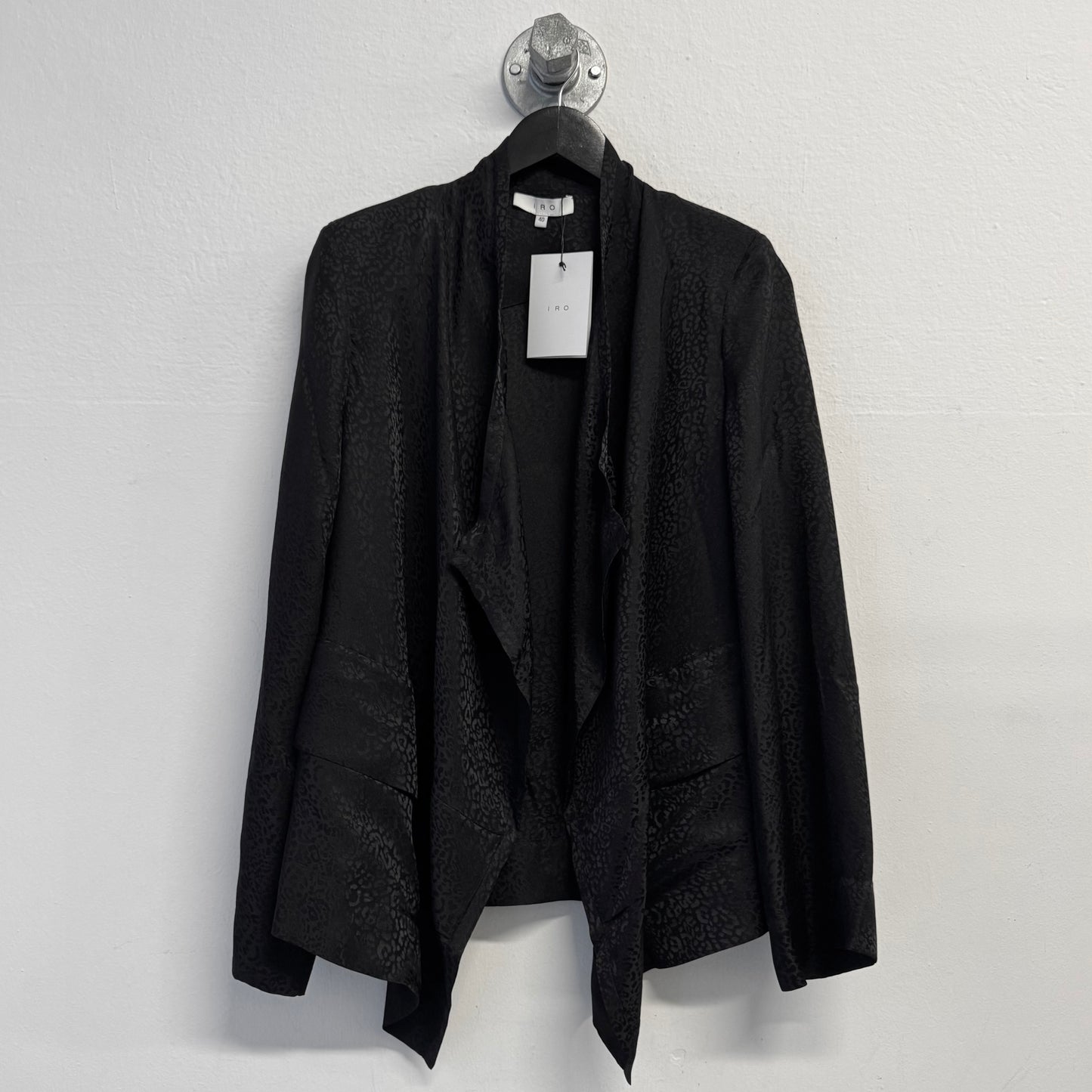 IRO Silk Animal Print Blazer Jacket NWT