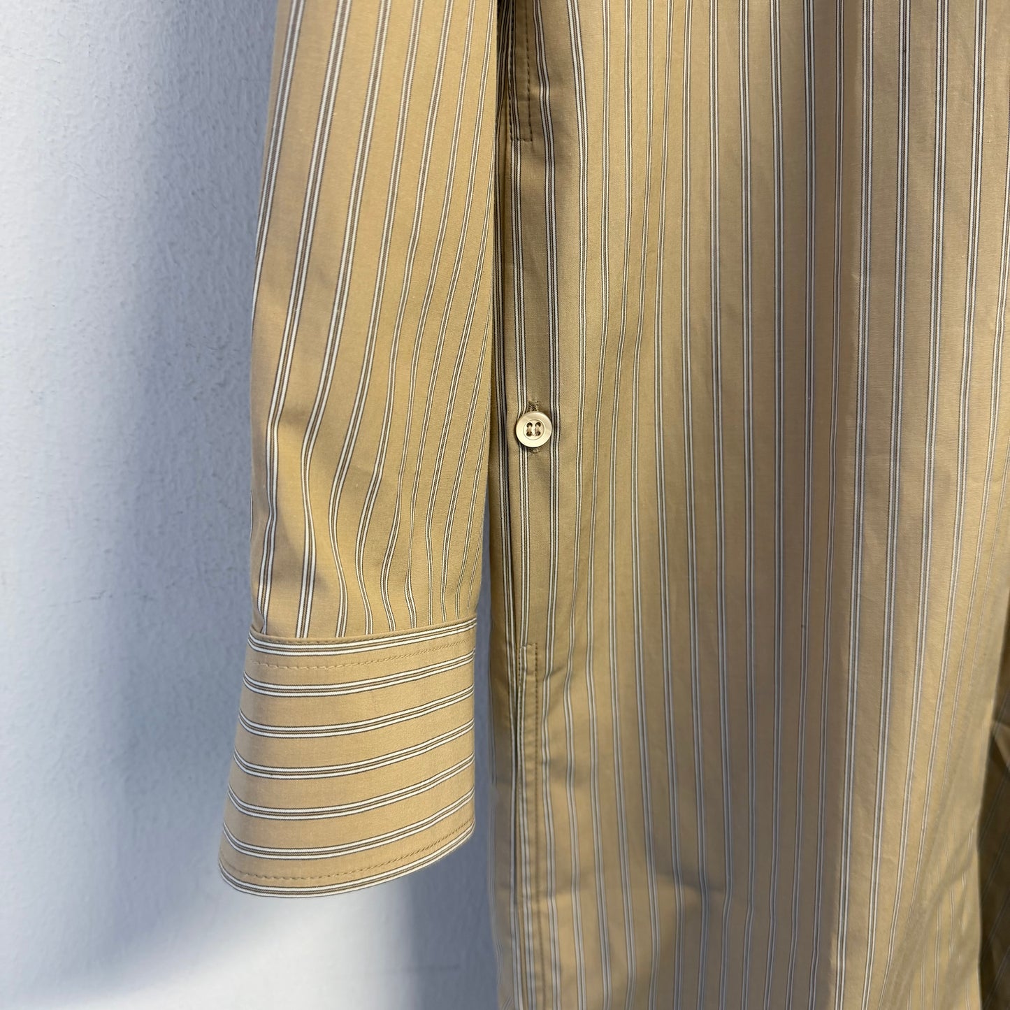DRIES VAN NOTEN Striped Cotton Shirt Dress