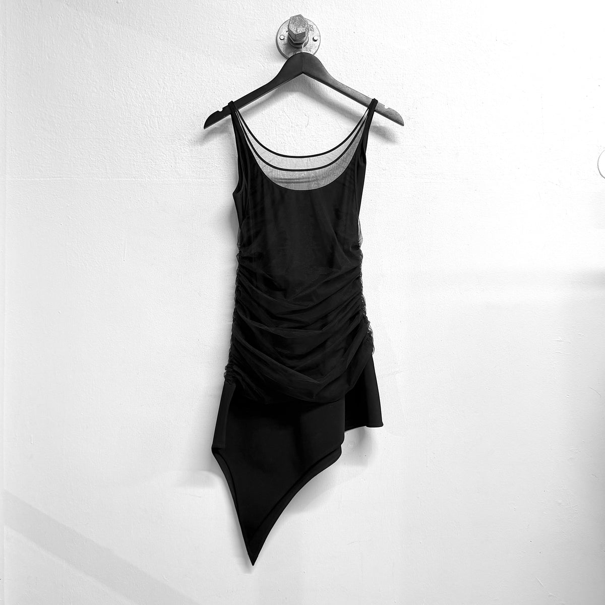 MUGLER Double Strap Mini Dress
