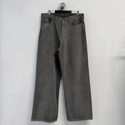 ACNE STUDIOS 1981M FN Saxon Oversized Wide Leg Denim Jeans Pants