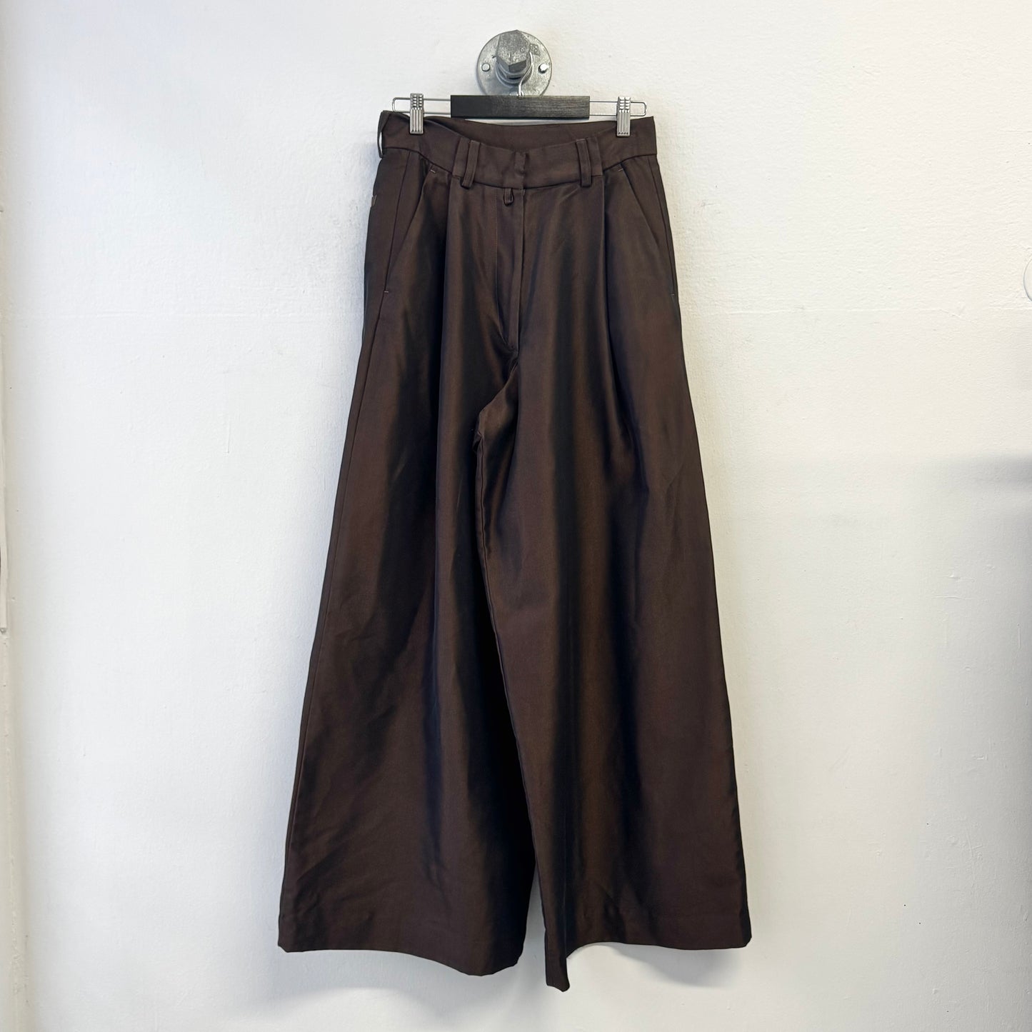 DRIES VAN NOTEN Wide Leg Pleated Chameleon Pants
