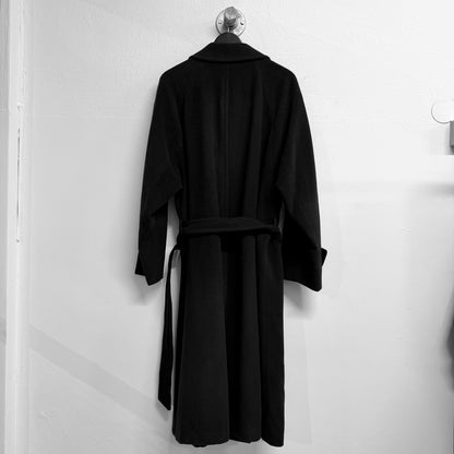 YVES SAINT LAURENT YSL 90s Wool Trench Belted Coat