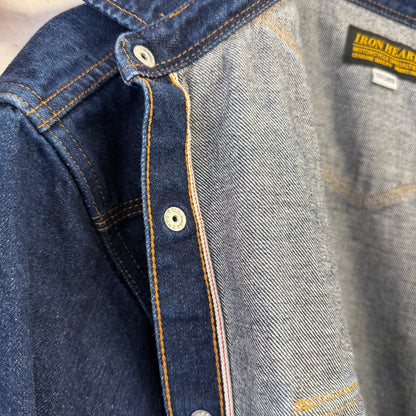 IRON HEART Selvedge Denim Western Shirt 10oz