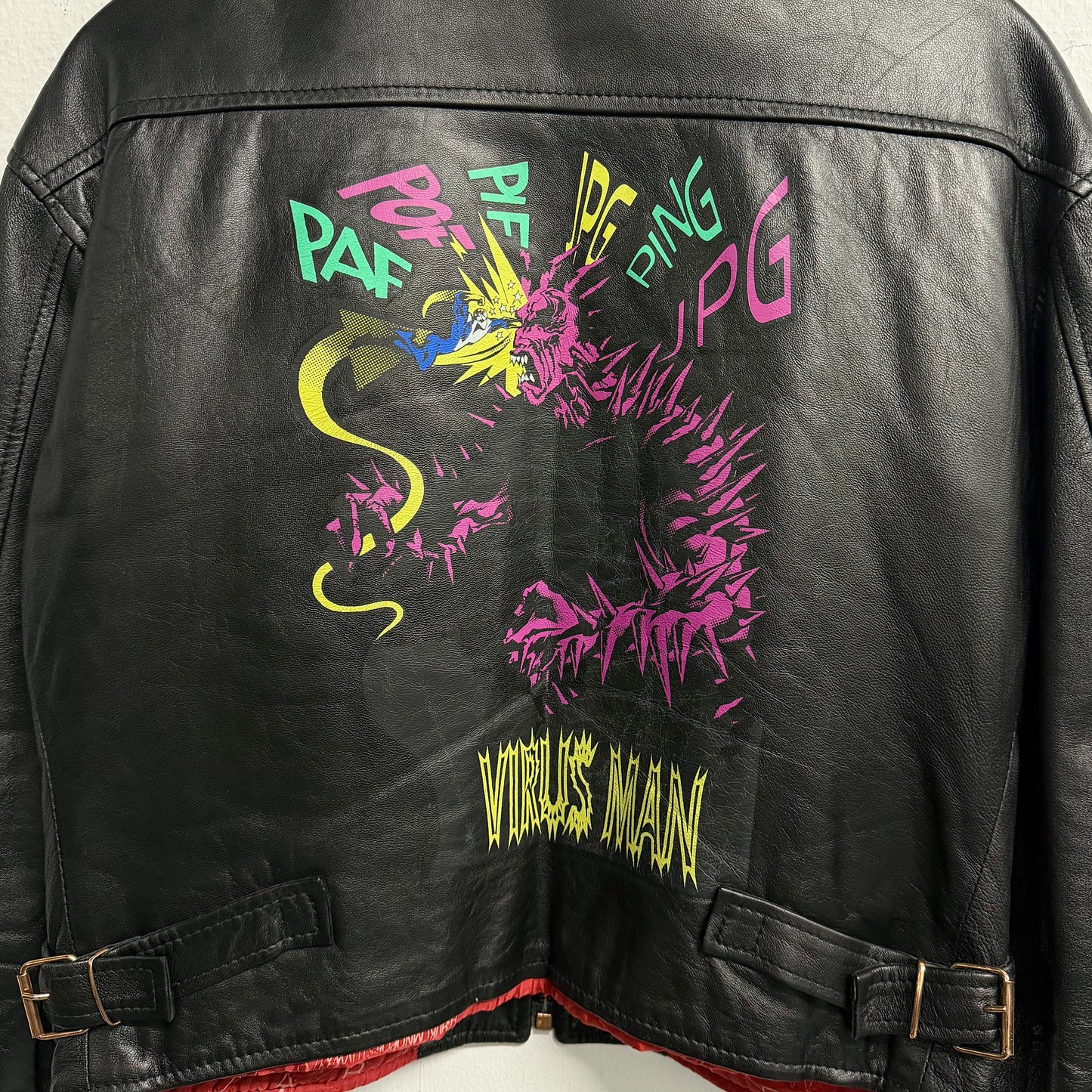 JEAN PAUL GAULTIER JPG F/W 1995 Virus Leather Jacket