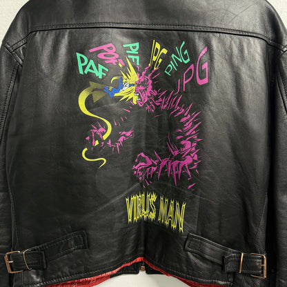 JEAN PAUL GAULTIER JPG F/W 1995 Virus Leather Jacket