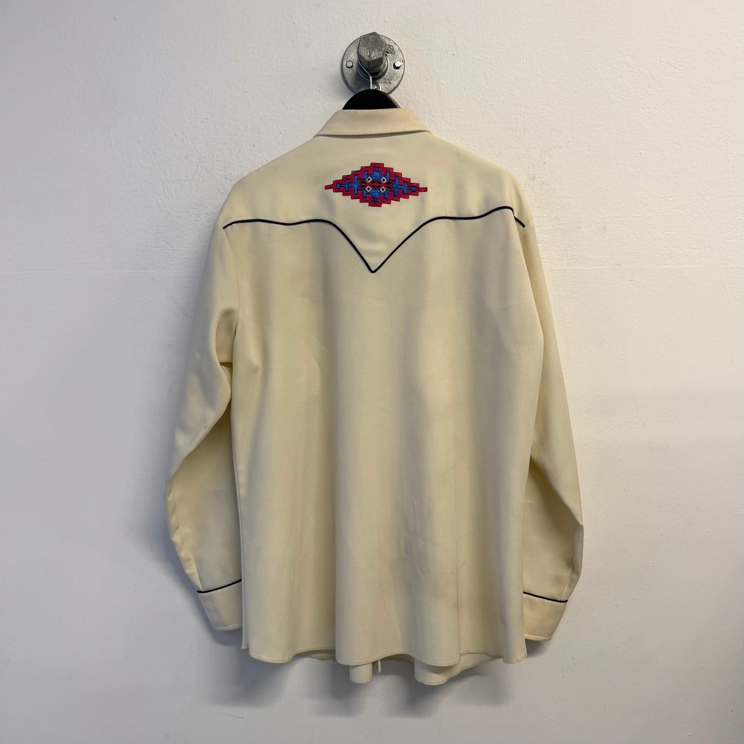 H BAR C Vintage Western Embroidered Indian Shirt