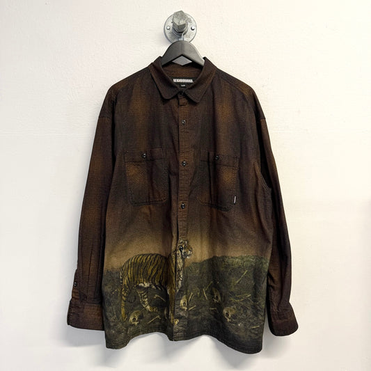NEIGHBORHOOD Tiger Print Plaid Shirt