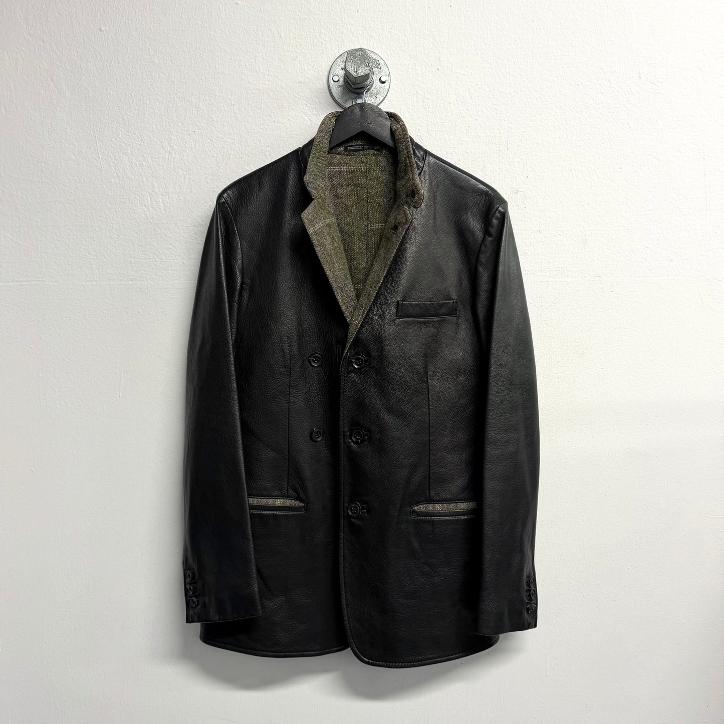 YOHJI YAMAMOTO POUR HOMME 2012 AW Leather Blazer Jacket