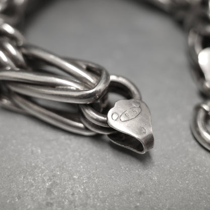 VINTAGE Byzantine Weave Chain 925 Sterling Silver Bracelet