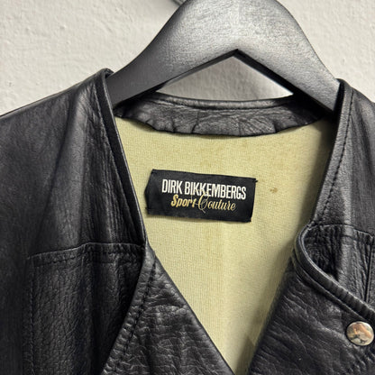 DIRK BIKKEMBERGS Perfecto Cropped Motorcycle Leather Jacket