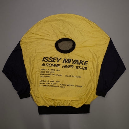 ISSEY MIYAKE AW1987 Circle Pattern Nylon Staff Crewneck