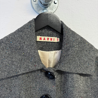 MARNI Wool Cape Coat Jacket