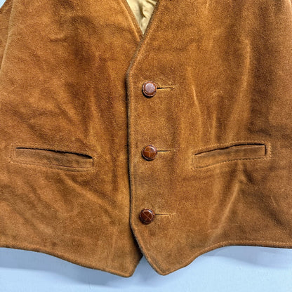 SCHOTT 80s Vintage Suede Leather Vest