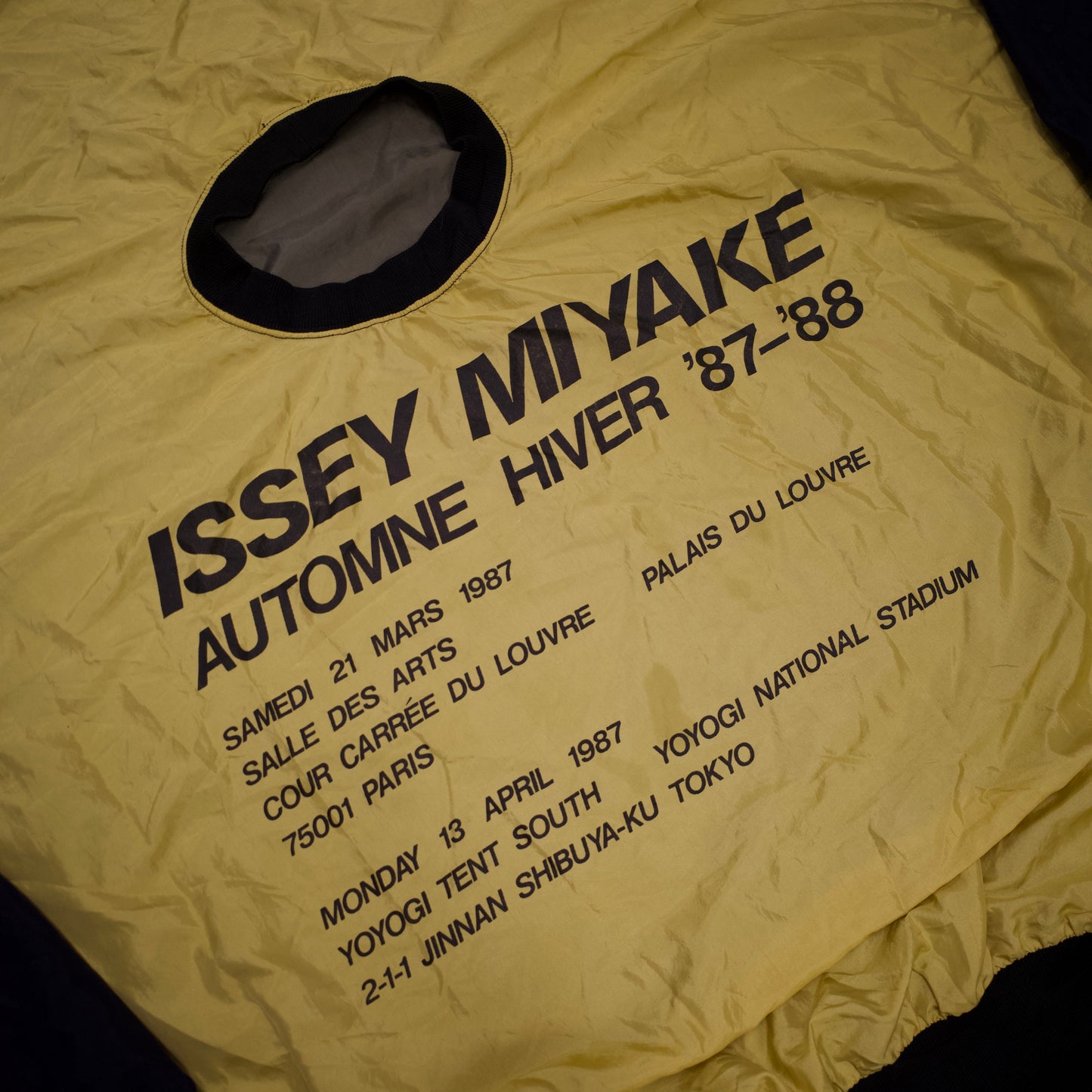 ISSEY MIYAKE AW1987 Circle Pattern Nylon Staff Crewneck