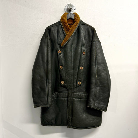 MARITHÉ FRANÇOIS GIRBAUD By RUFFO 1980s Shearling Leather Jacket