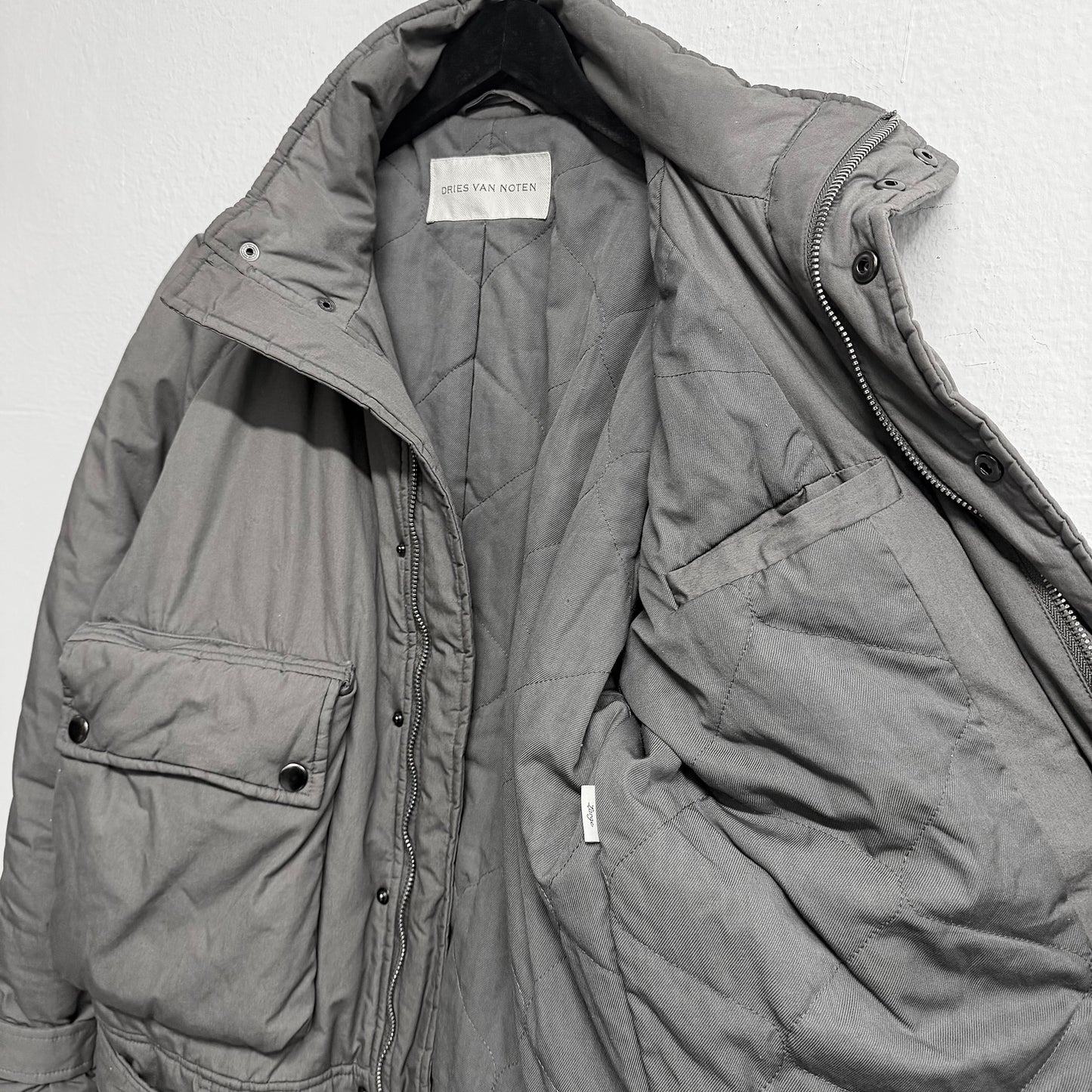 DRIES VAN NOTEN Vasco Padded Cargo Belted Jacket