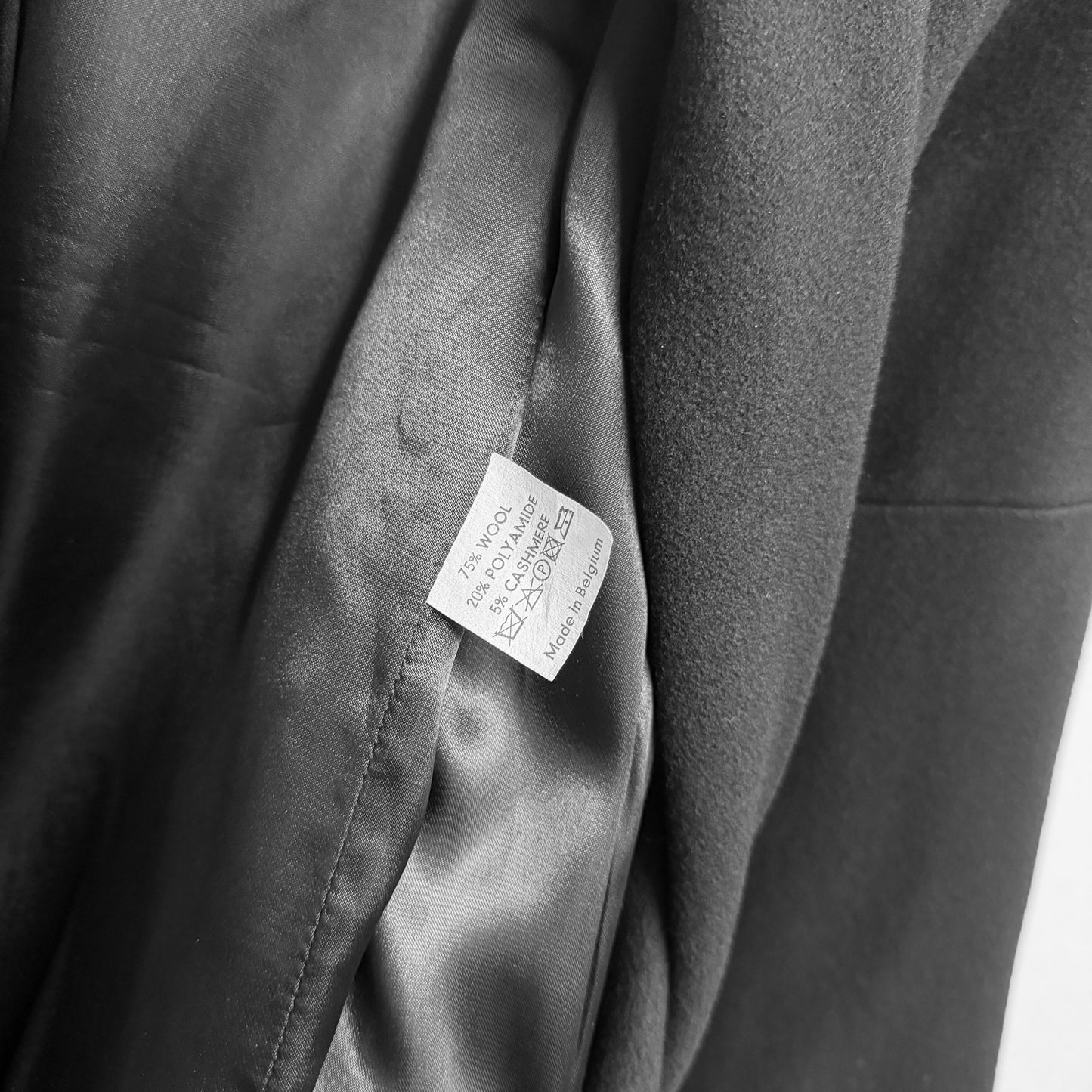 DRIES VAN NOTEN Wool Cashmere Belted Coat