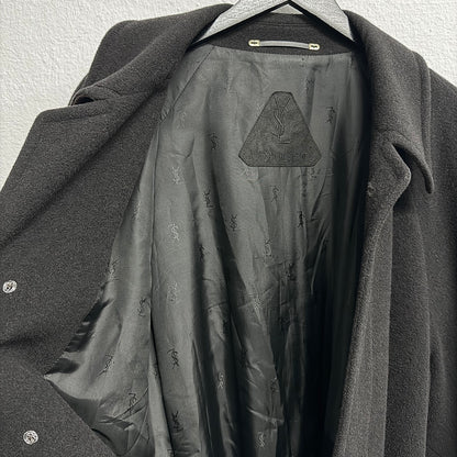 YVES SAINT LAURENT YSL 90s Wool Trench Belted Coat