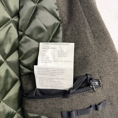 COMME DES GARÇONS HOMME Adjustable Waist Strap Wool Jacket