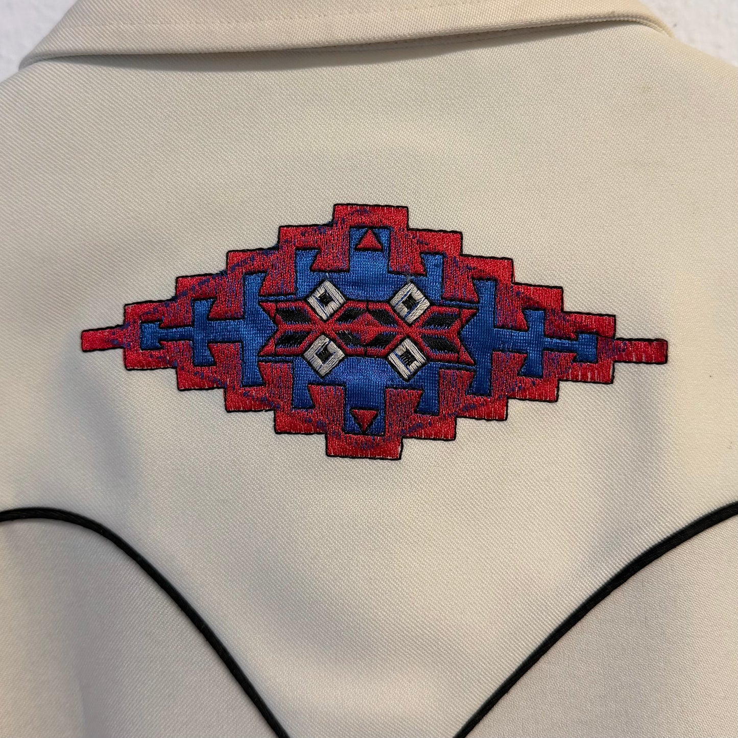H BAR C Vintage Western Embroidered Indian Shirt