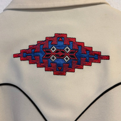 H BAR C Vintage Western Embroidered Indian Shirt