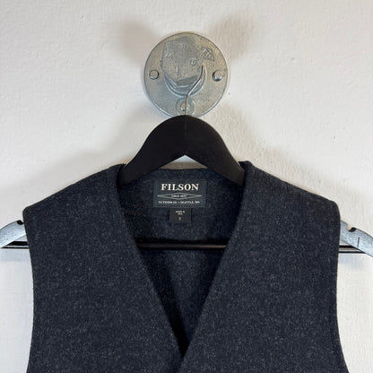 FILSON Virgin Wool Vest Black/Charcoal