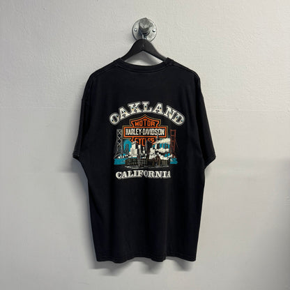 HARLEY DAVIDSON 2001 Hanes Beefy Stratman Fire TShirt