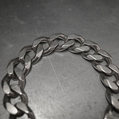 VINTAGE Cuban Link 925 Sterling Silver Bracelet