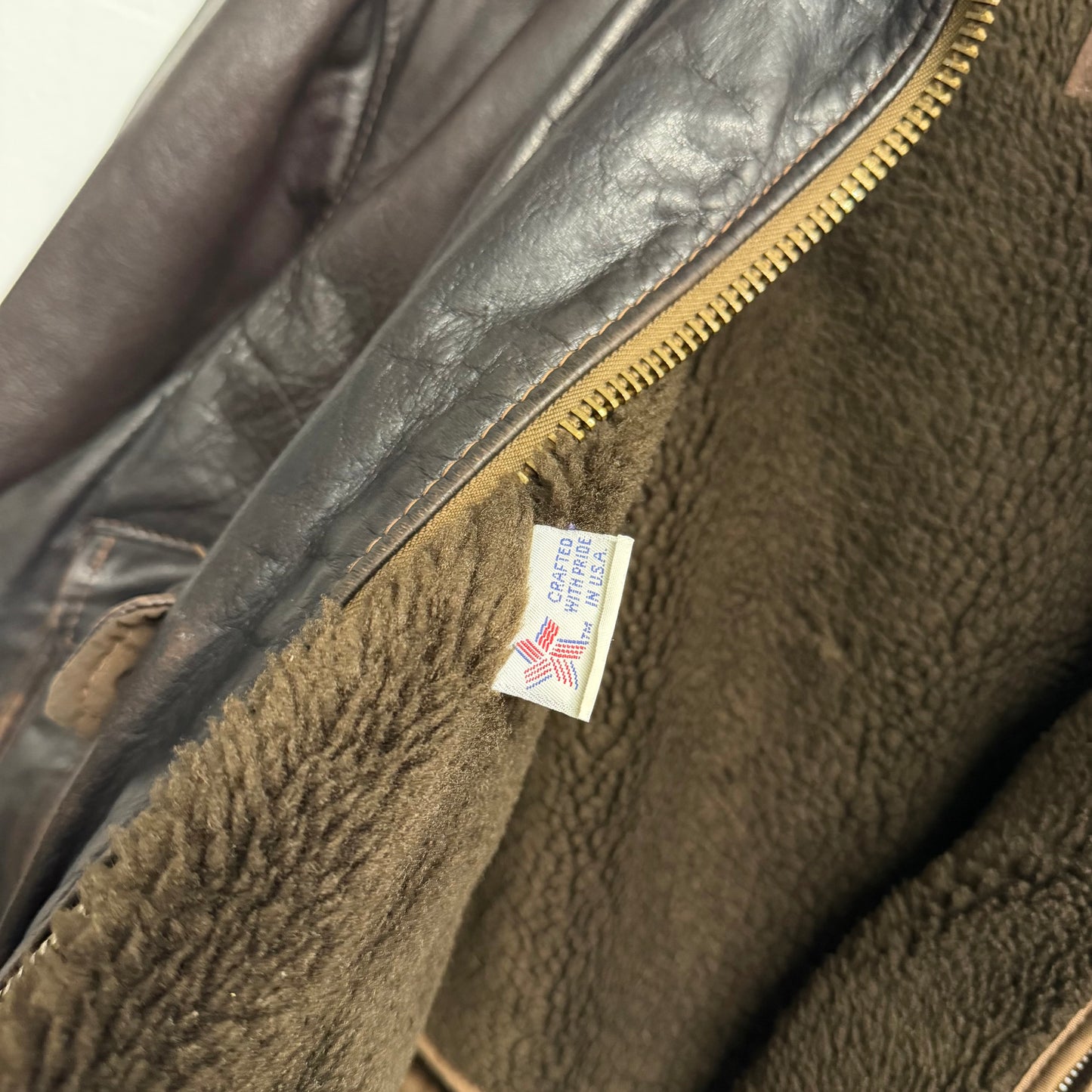 SCHOTT Vintage A-2 Flight Leather Bomber Jacket