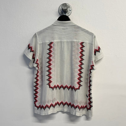 BODE Off-White Loop Mesh Shirt Zig Zag