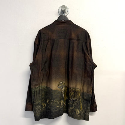 NEIGHBORHOOD Tiger Print Plaid Shirt