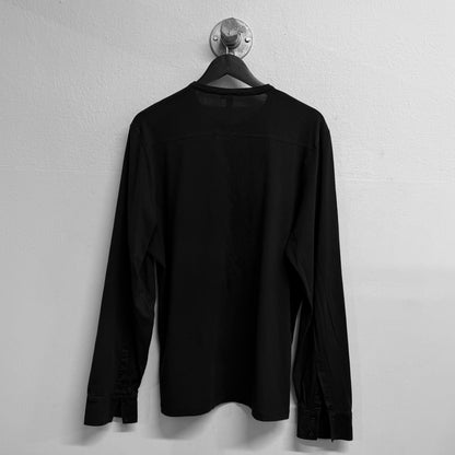 NEIL BARRETT Long Sleeve Henley Pocket T-Shirt