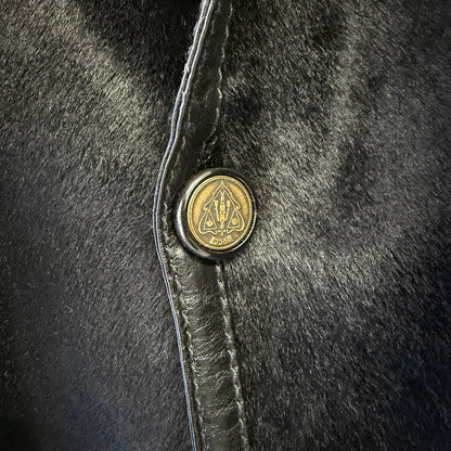 GUCCI By TOM FORD 00s Vintage Pony Hair Leather Blazer Jacket