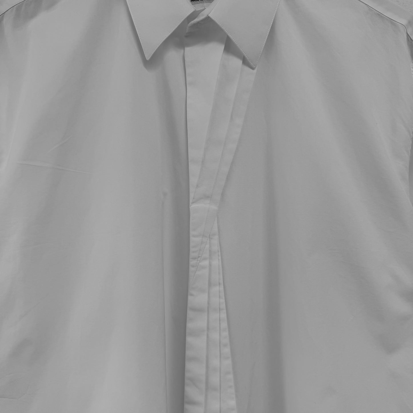 HERMES Layered Placket Cotton Shirt