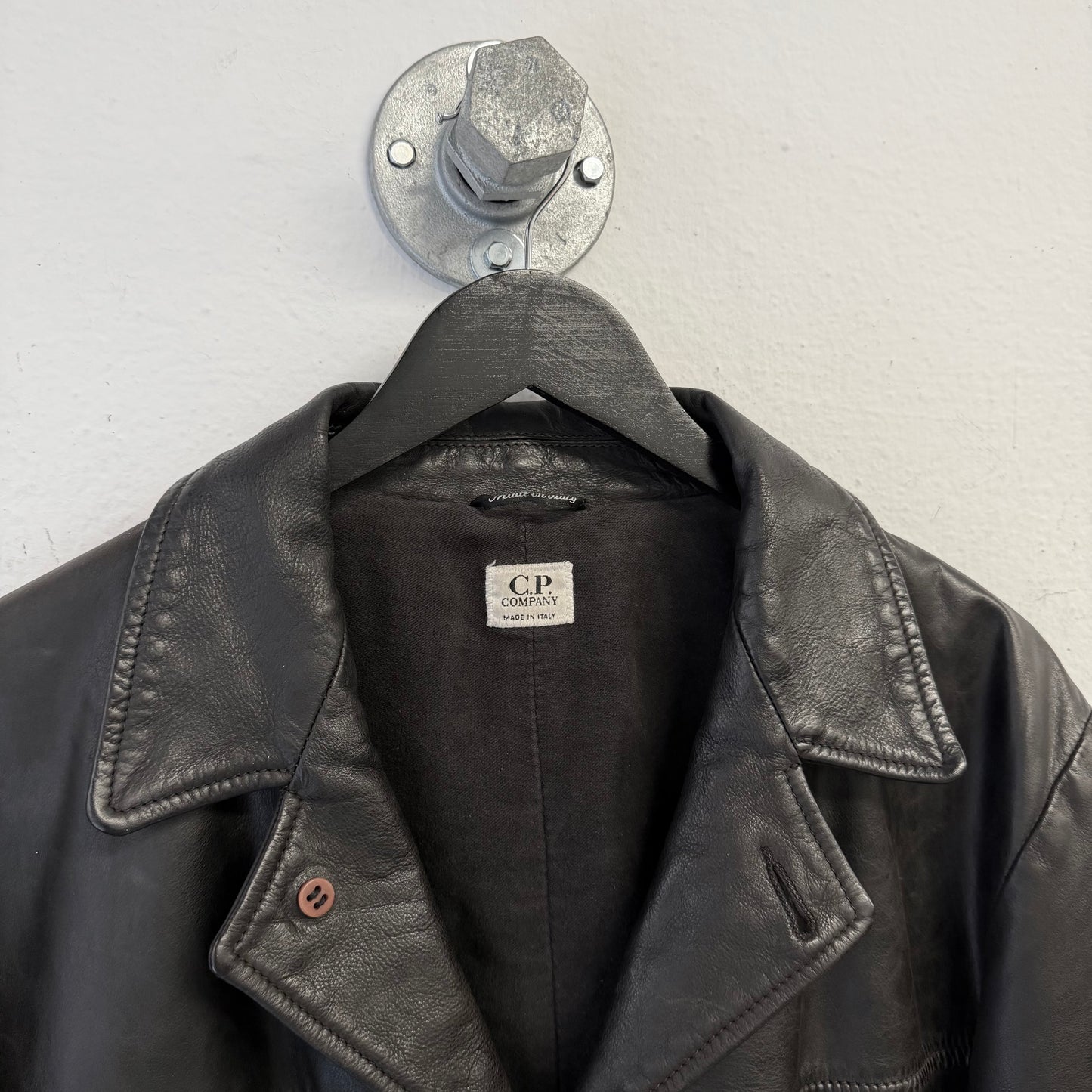C.P. COMPANY Leather Blazer Jacket