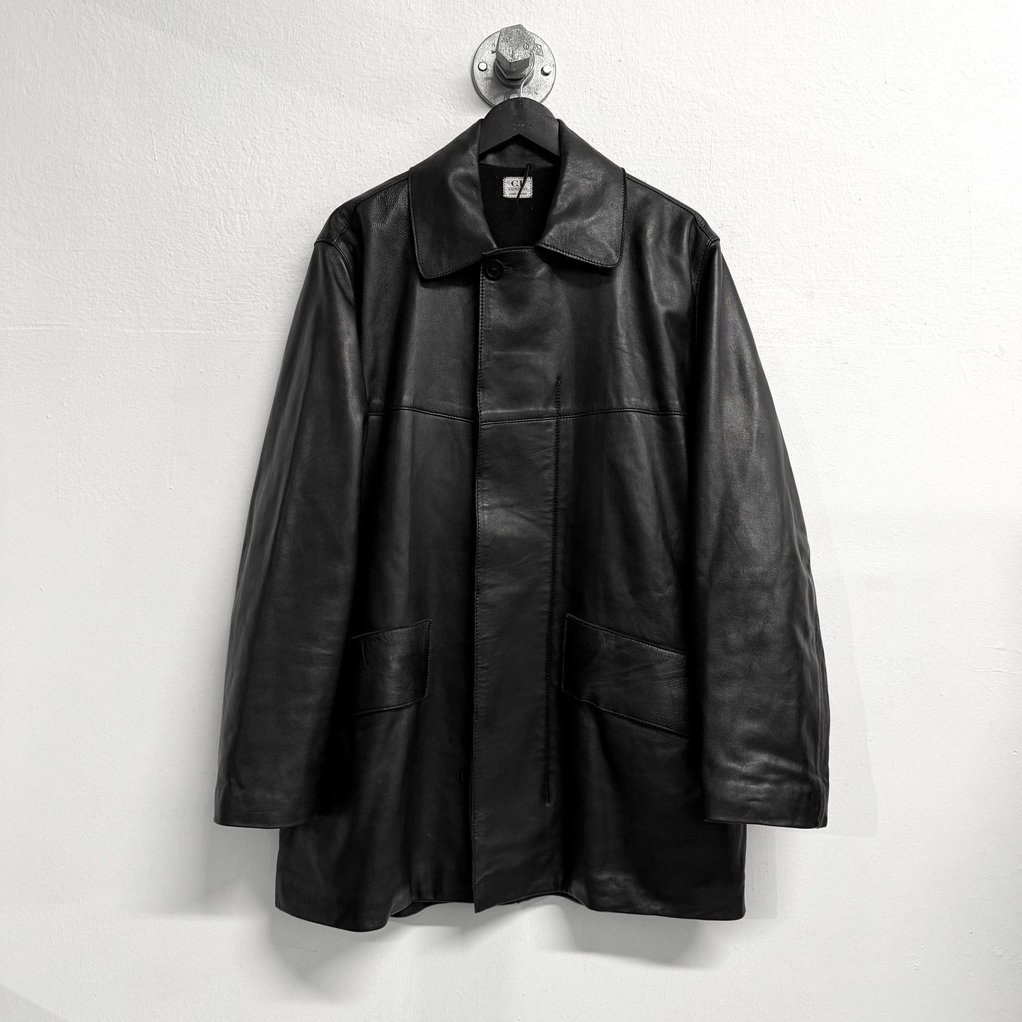 C.P. COMPANY Vintage Leather Coat Jacket