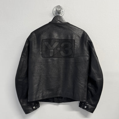 YOHJI YAMAMOTO Y-3 2003 Racing Motorcycle Leather Jacket