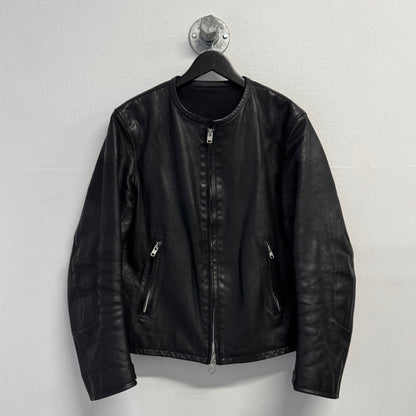 YOHJI YAMAMOTO Y-3 2003 Racing Motorcycle Leather Jacket