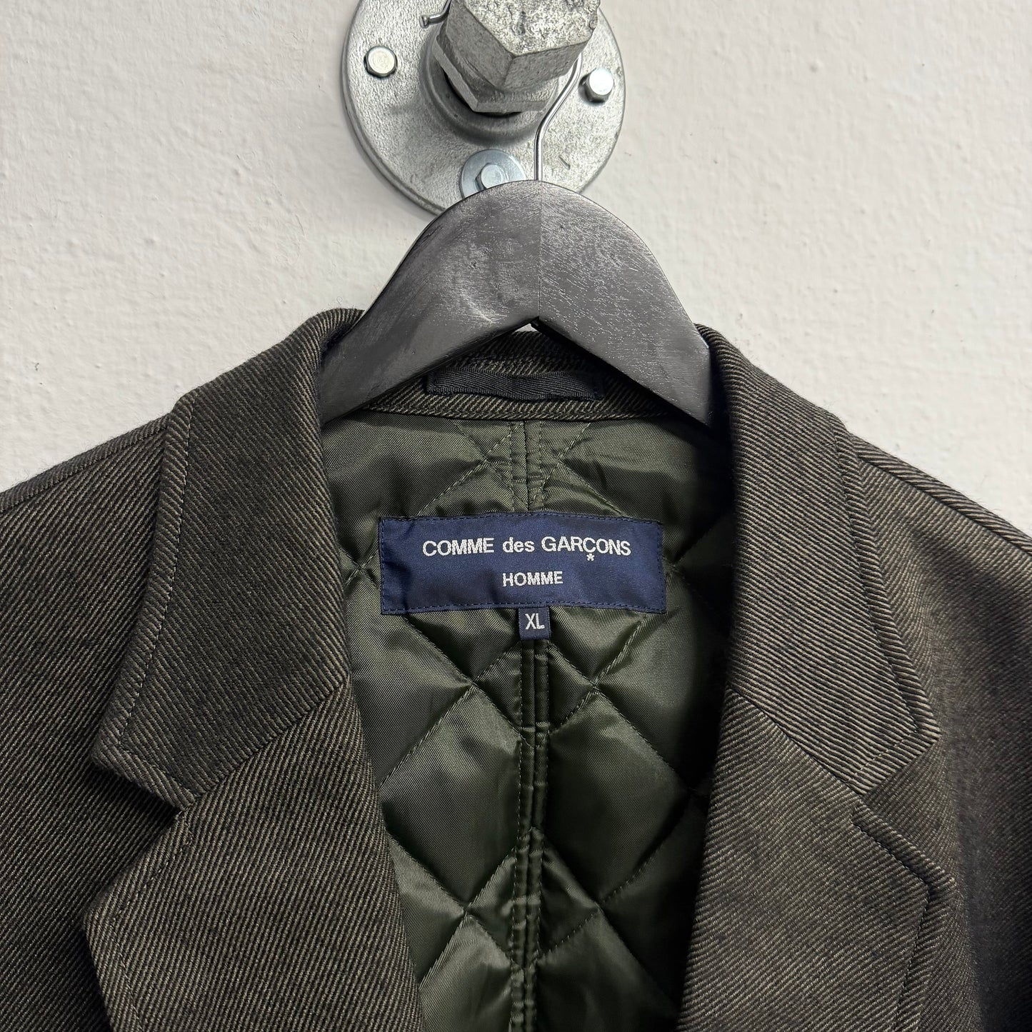 COMME DES GARÇONS HOMME Adjustable Waist Strap Wool Jacket