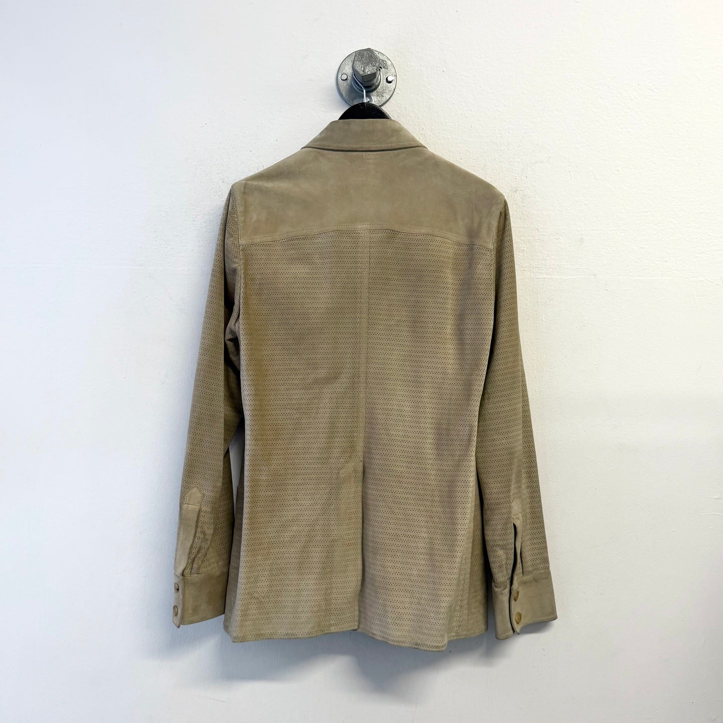 GUCCI by TOM FORD Vintage Perforated Safari Suede Leather Jacket
