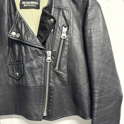 DIRK BIKKEMBERGS Perfecto Cropped Motorcycle Leather Jacket