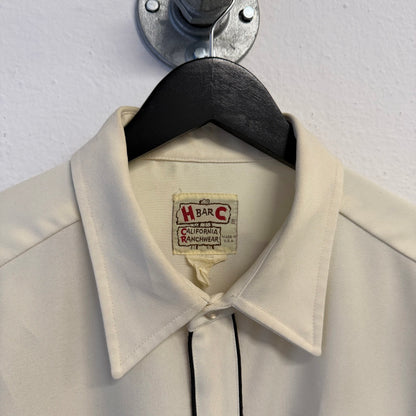 H BAR C Vintage Western Embroidered Indian Shirt